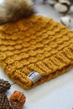 Load image into Gallery viewer, Chunky Knit Hat\Chunky Beanie \THE BLISS BEANIE\ In Butterscotch
